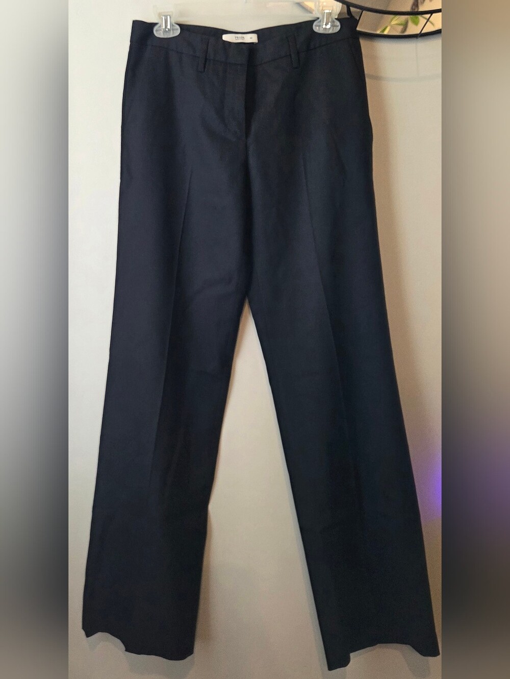 Prada Black Wide-Leg Trousers